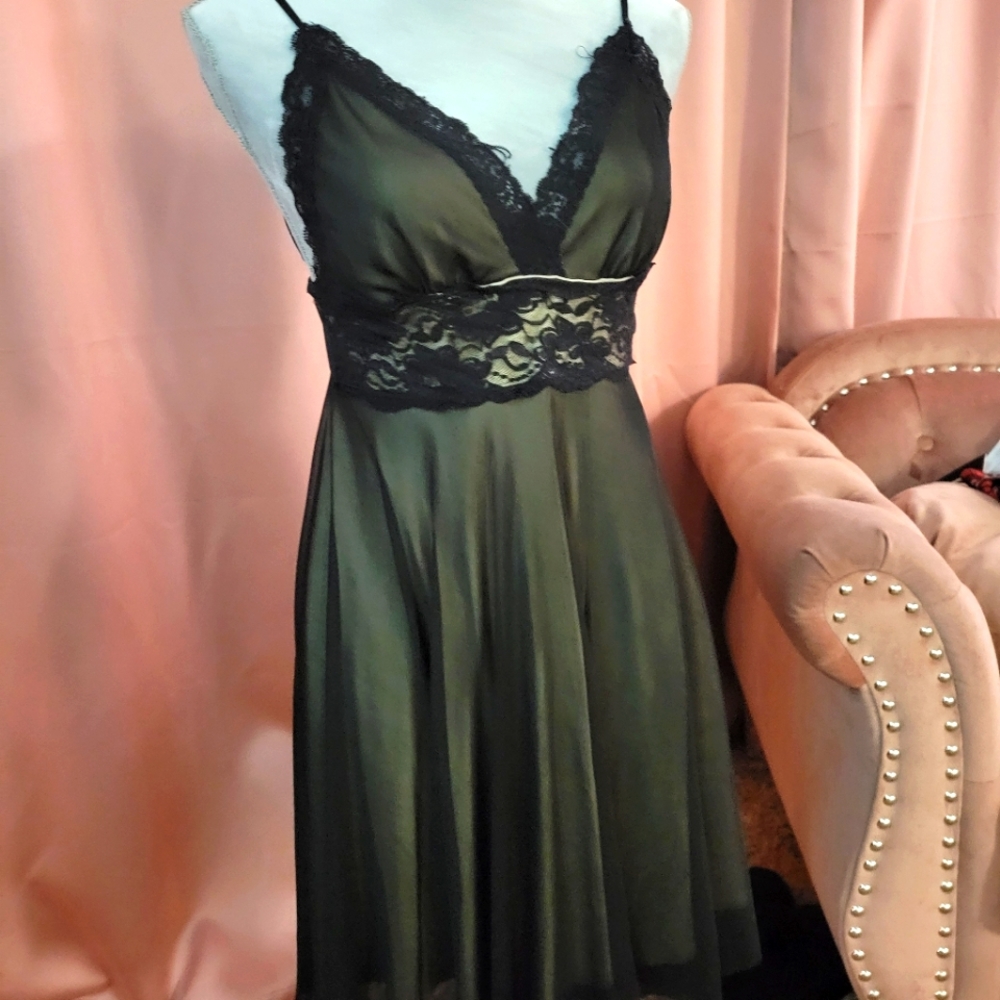 Black Lace Babydoll Dress Size S